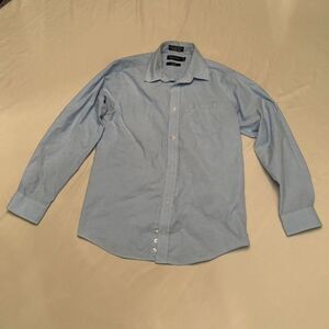 Nautica Blue Long Sleeve Button Up Shirt size medium